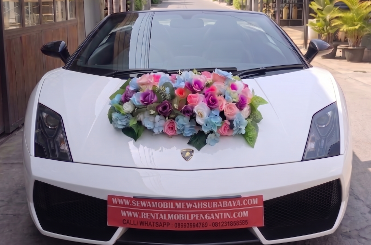 sewa lamborghini surabaya, sewa mobil lamborghini wedding car surabaya