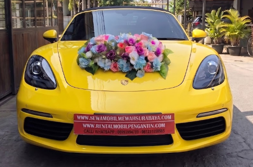 sewa porsche boxter surabaya, sewa mobil porsche boxter wedding car surabaya